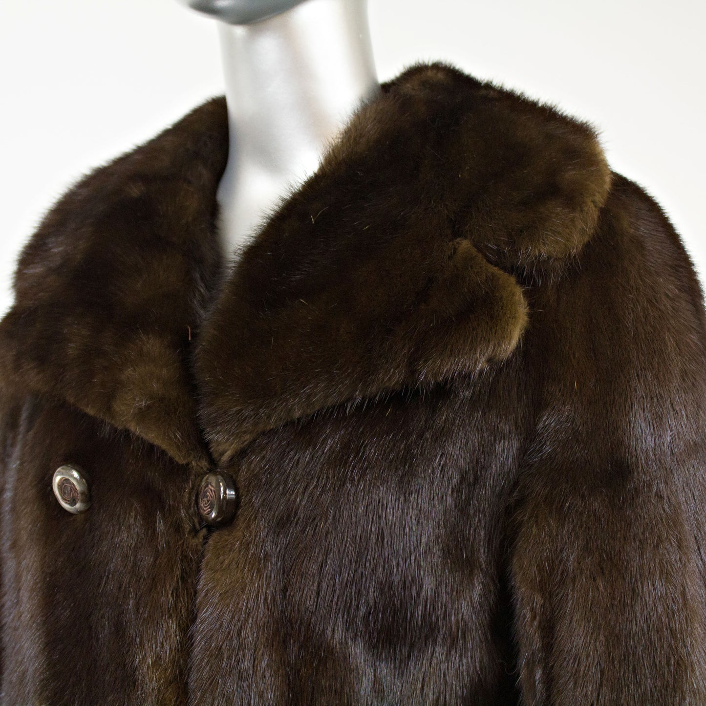 Mahogany Mink Fur Jacket- Size M