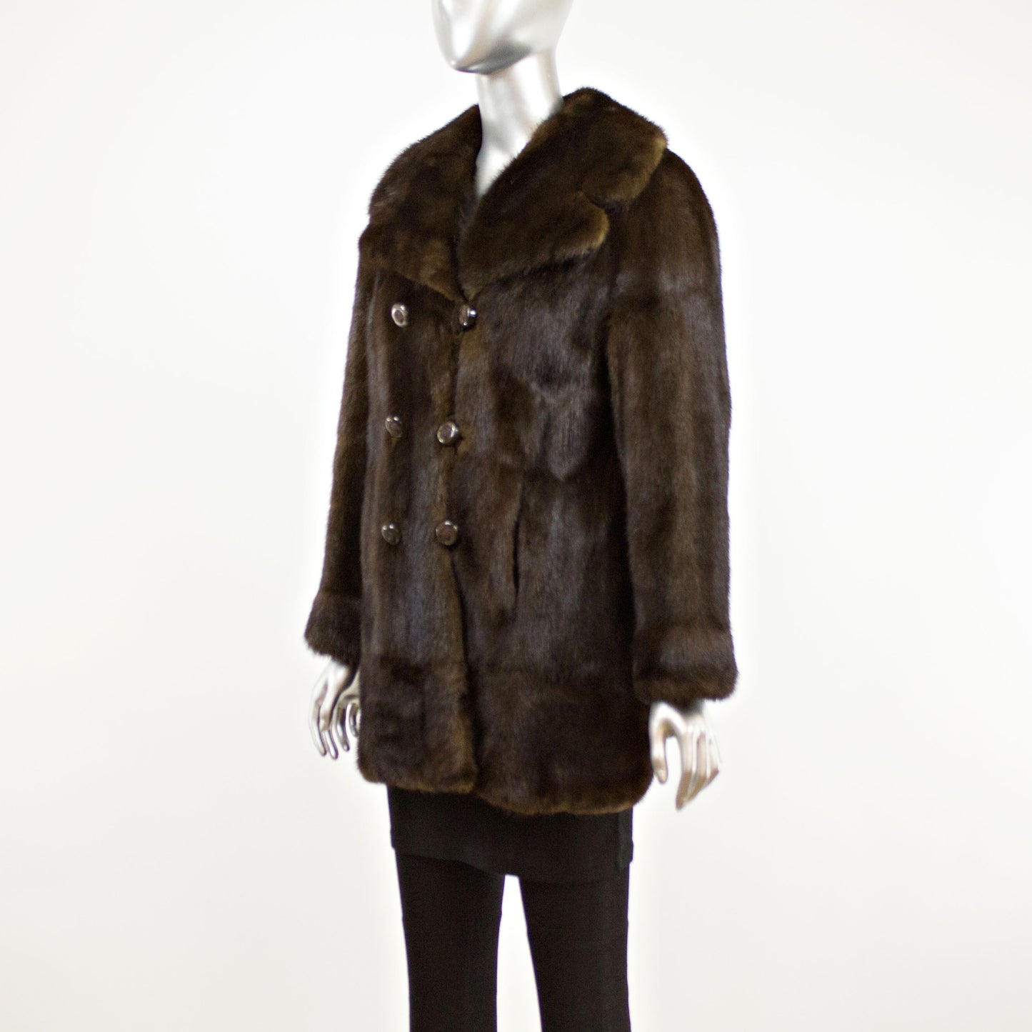 Mahogany Mink Fur Jacket- Size M