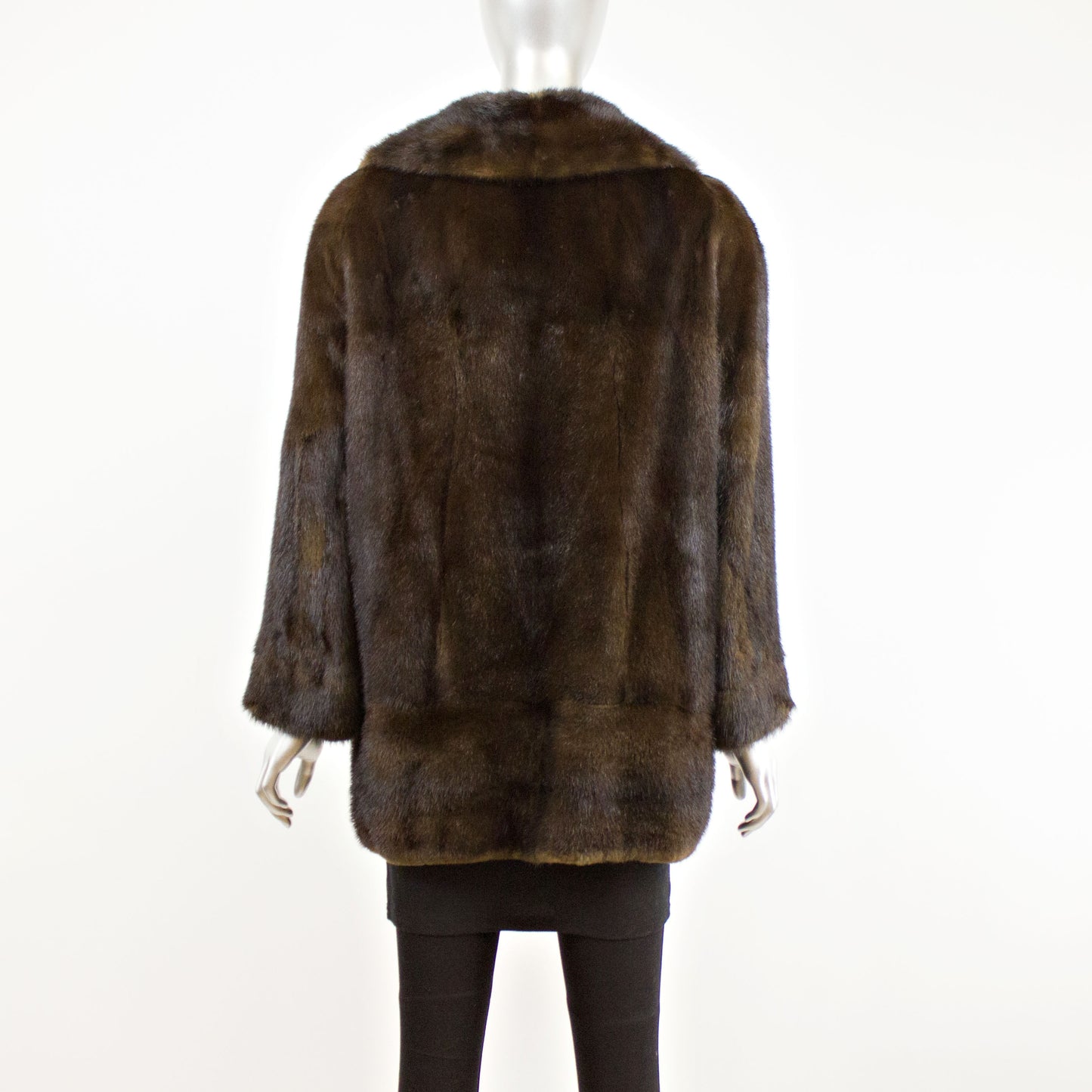 Mahogany Mink Fur Jacket- Size M