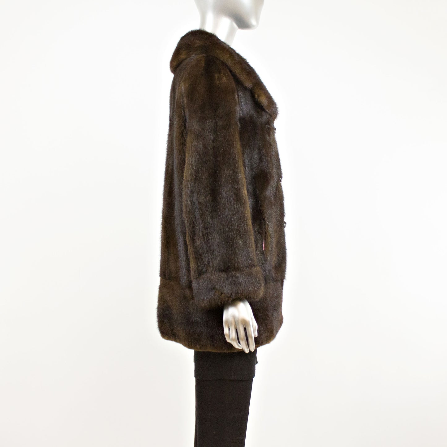 Mahogany Mink Fur Jacket- Size M