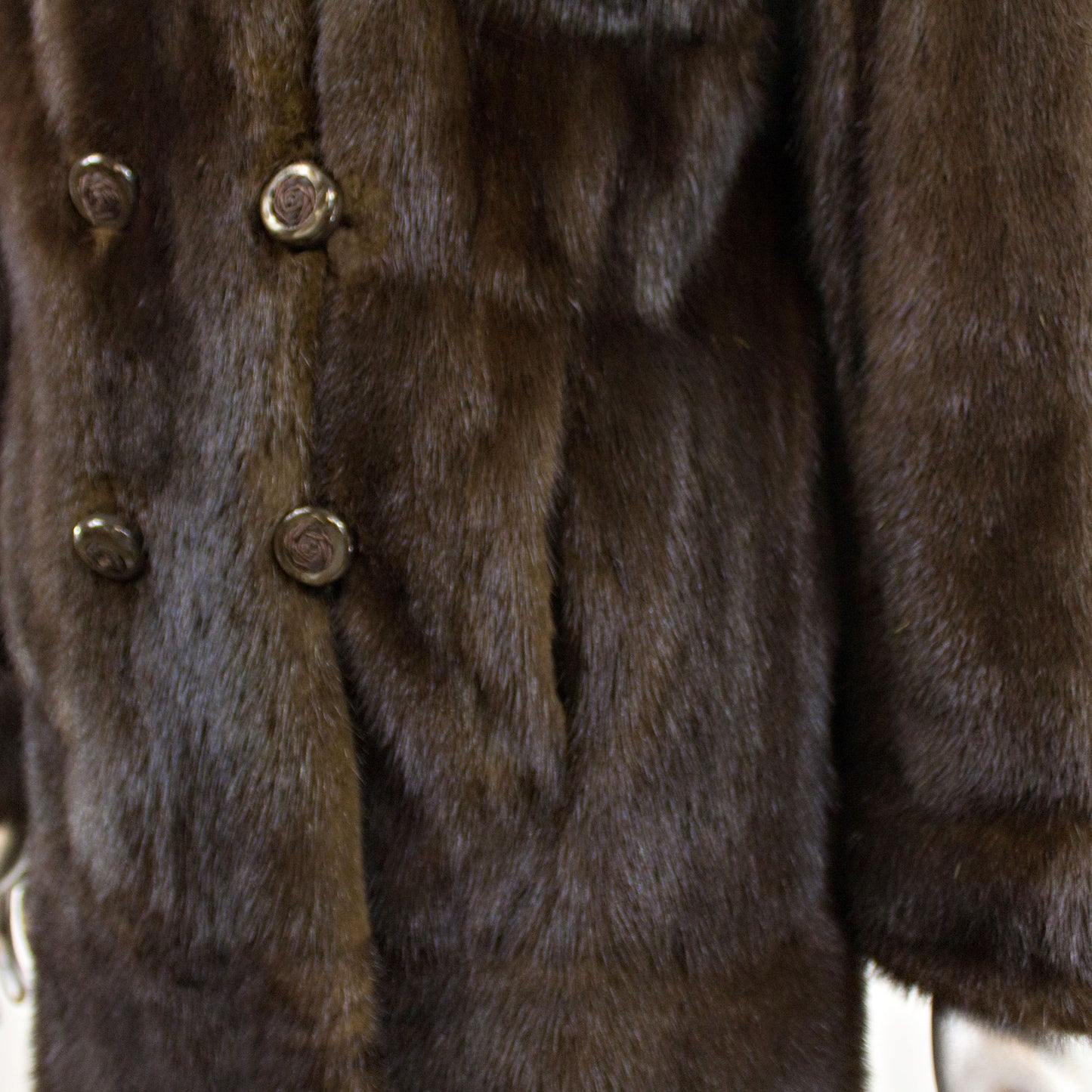 Mahogany Mink Fur Jacket- Size M
