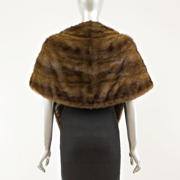 Mahogany Mink Stole - Free Size (Vintage Furs)