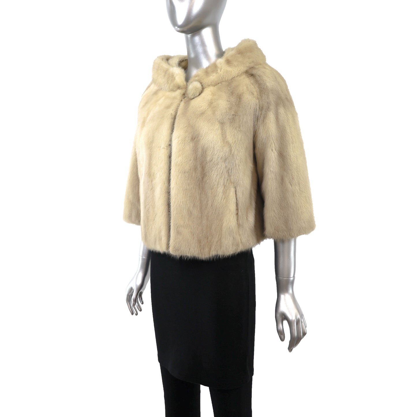 Tourmaline Mink Bolero Jacket- Size M