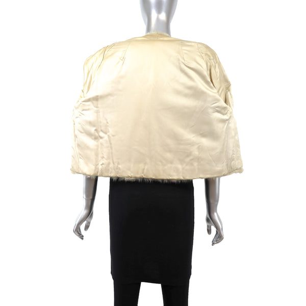 Tourmaline Mink Bolero Jacket- Size M