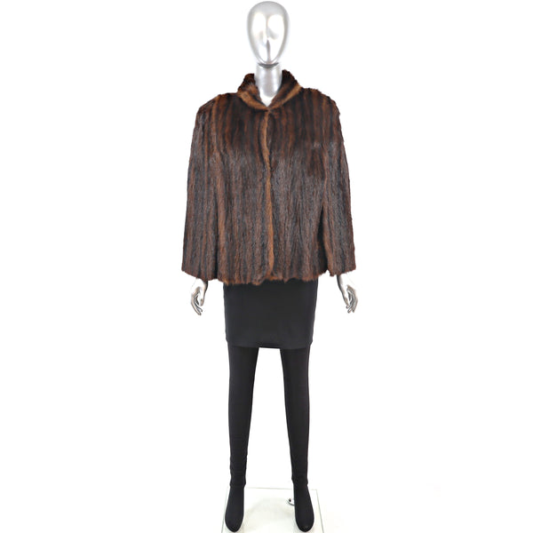 Chinese Mink Cape- Size S