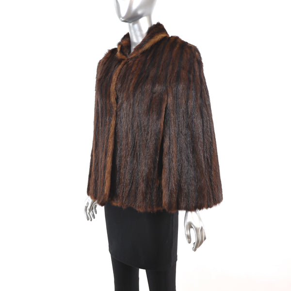 Chinese Mink Cape- Size S