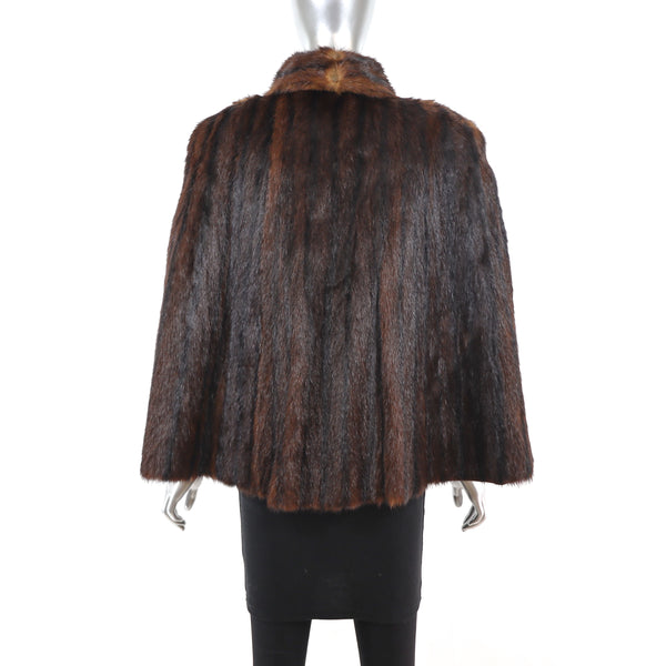 Chinese Mink Cape- Size S