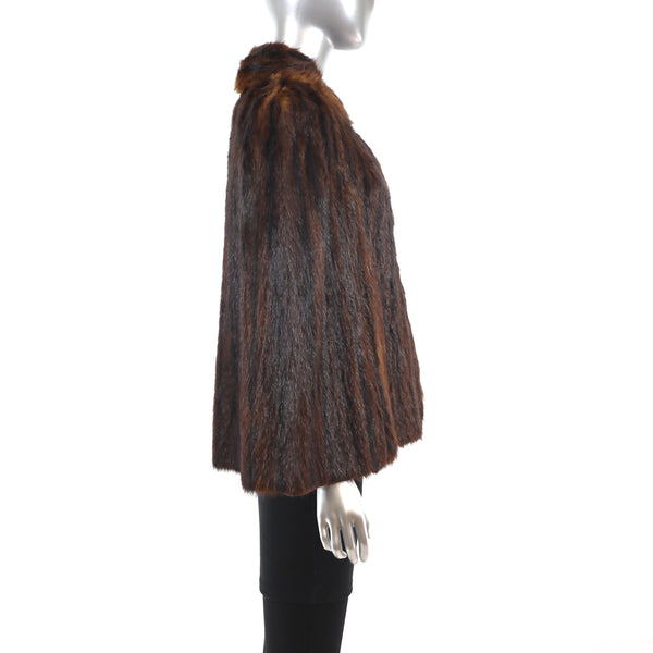 Chinese Mink Cape- Size S