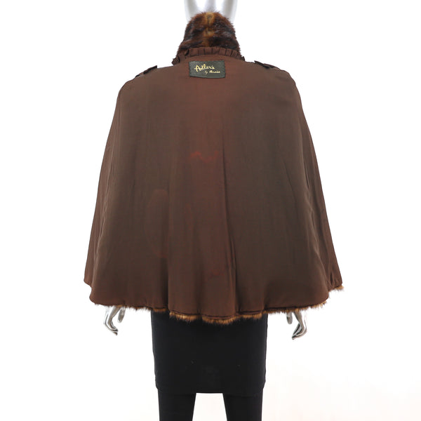 Chinese Mink Cape- Size S