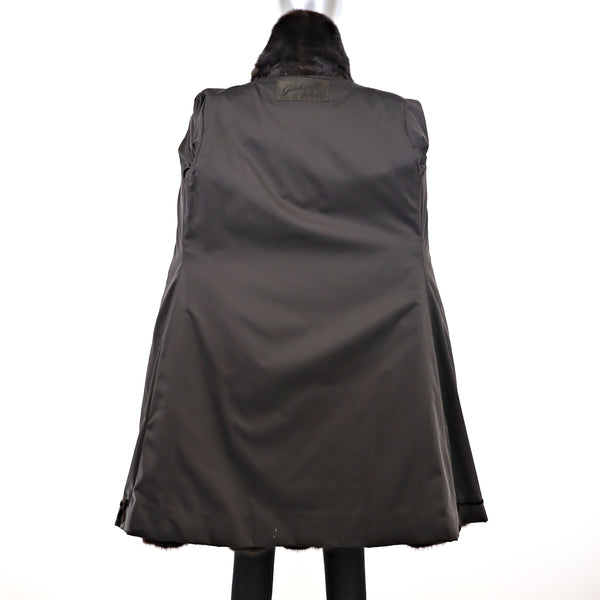 Dark Mahogany Mink Coat- Size XS