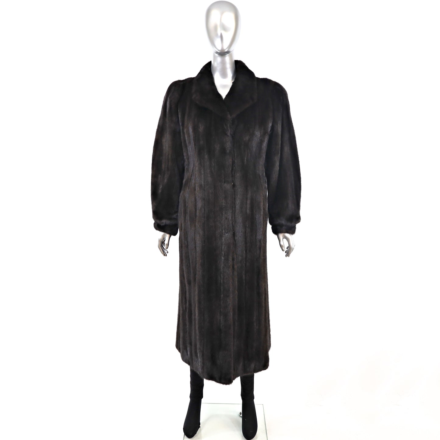 Black Mink Coat- Size M