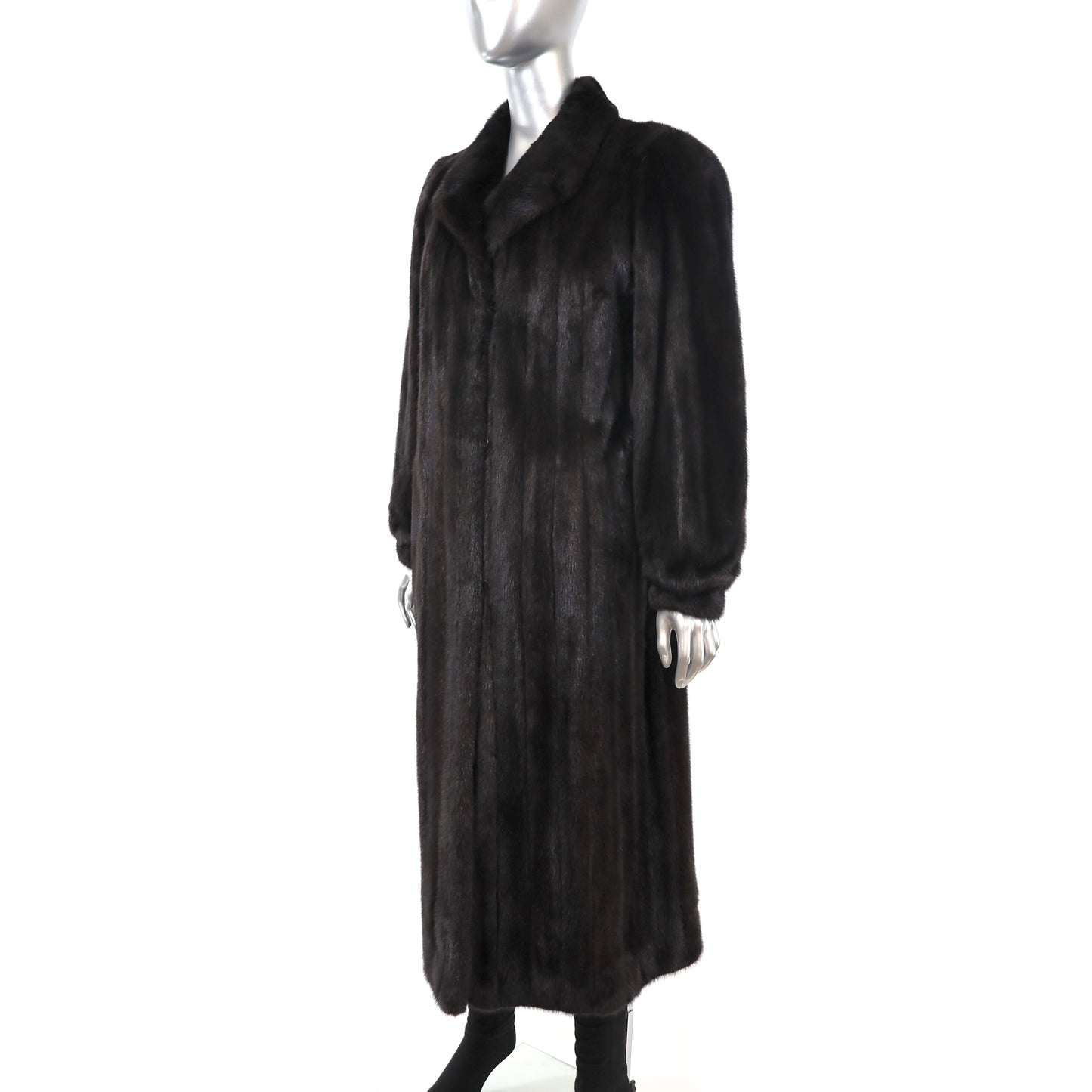 Black Mink Coat- Size M