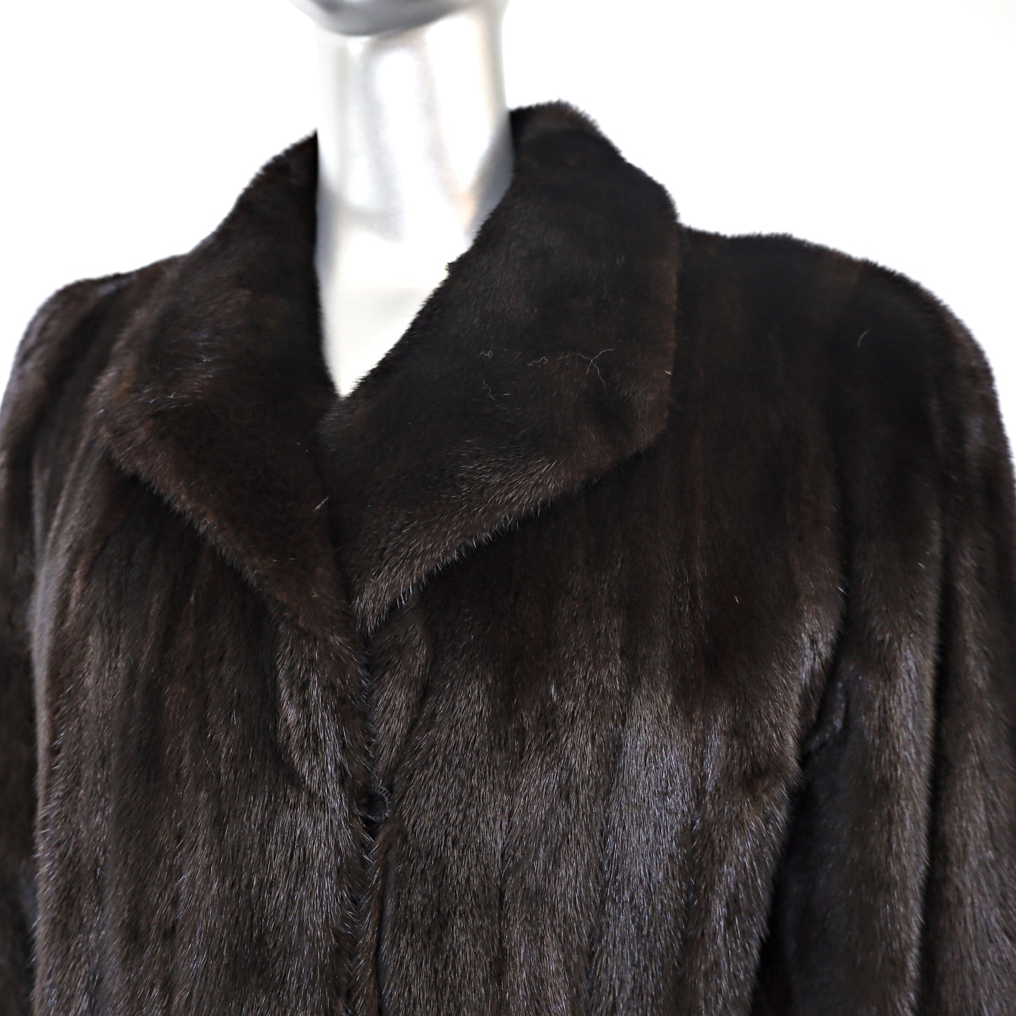Black Mink Coat- Size M