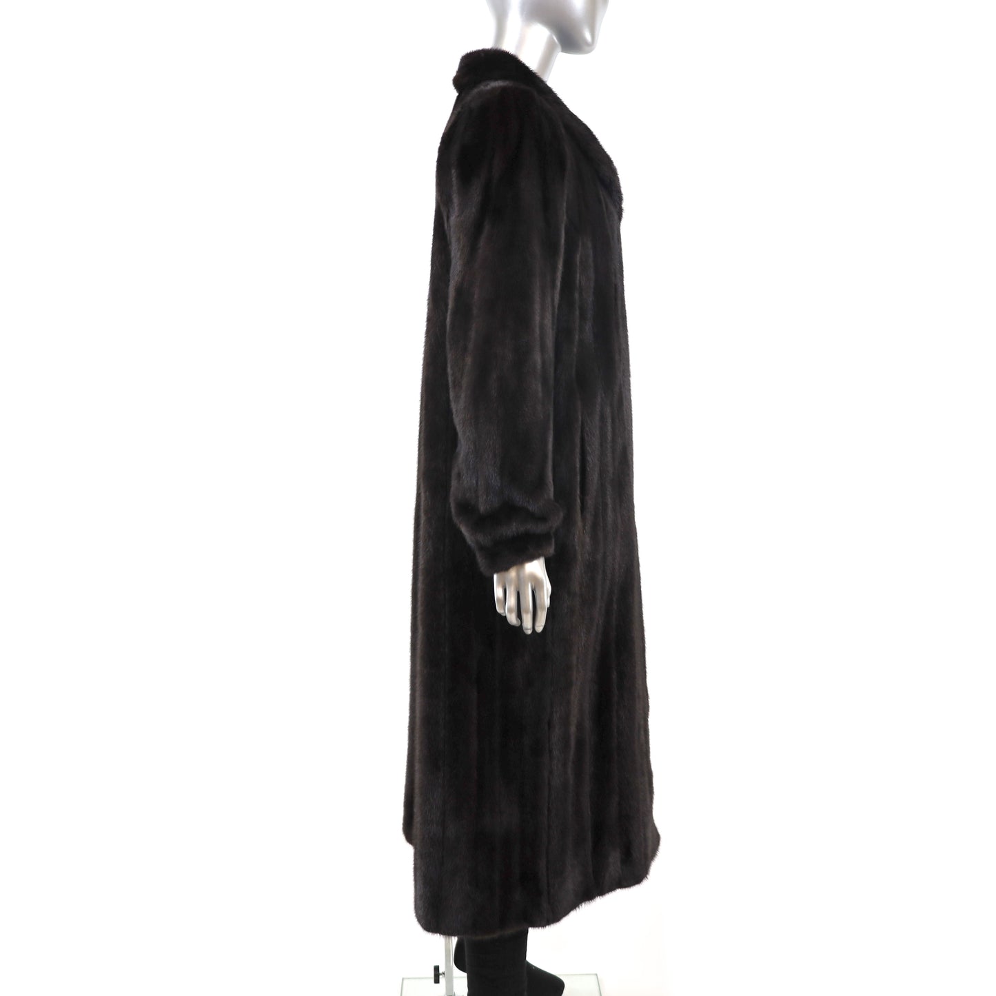 Black Mink Coat- Size M