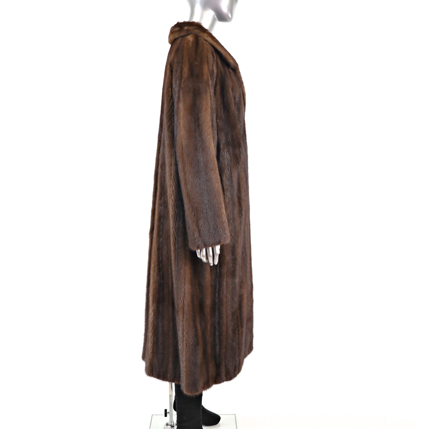 Brown Mink Coat- Size XL