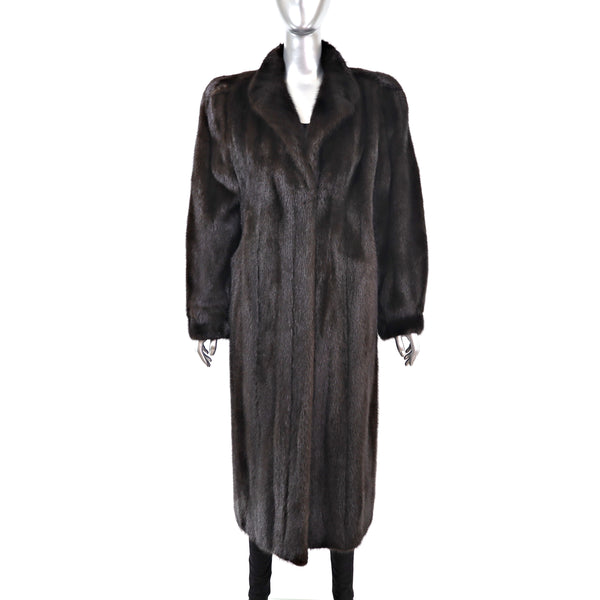 Dark Mahogany Mink Coat- Size M