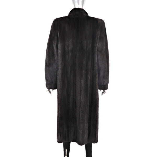 Dark Mahogany Mink Coat- Size M