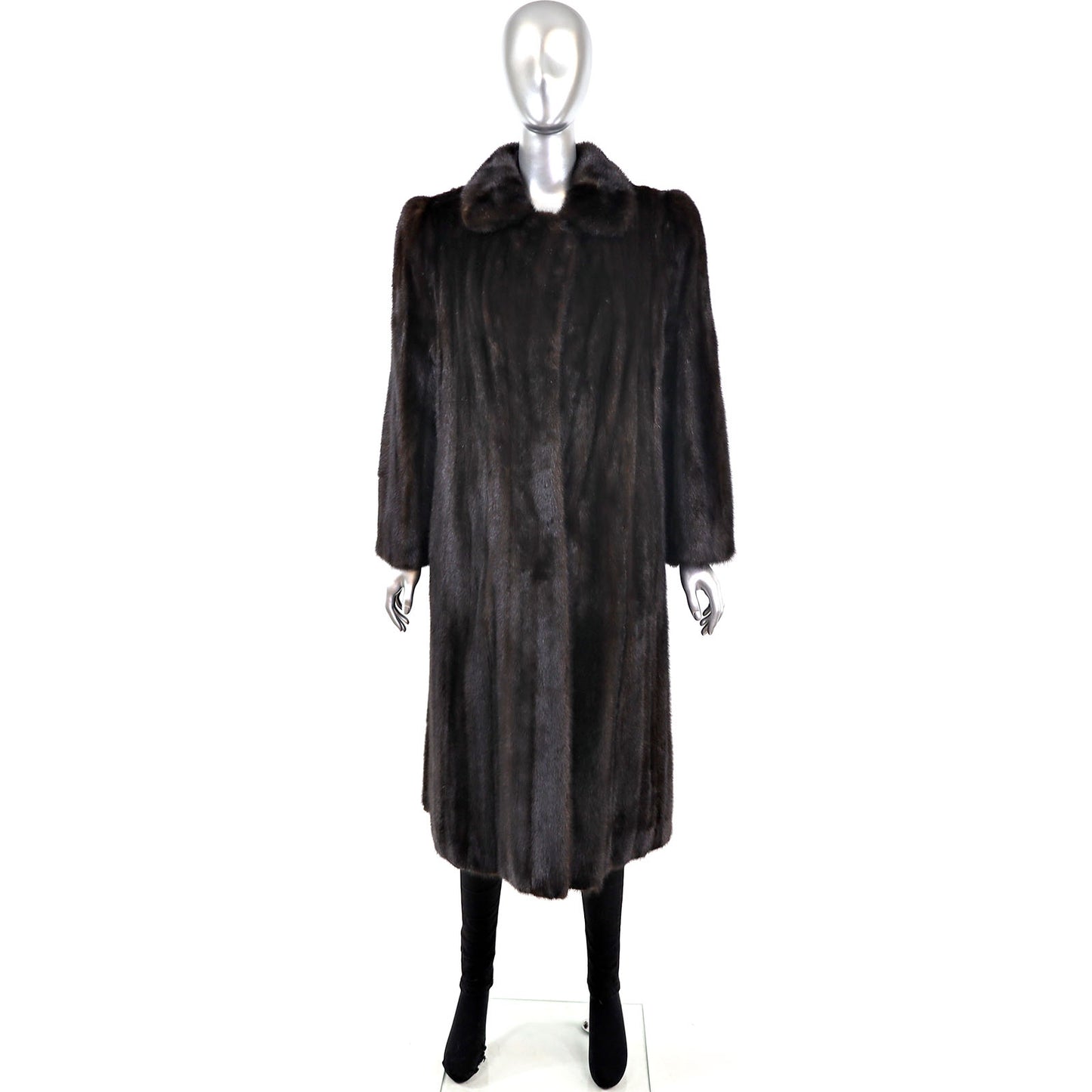 Black Mink Coat- Size M