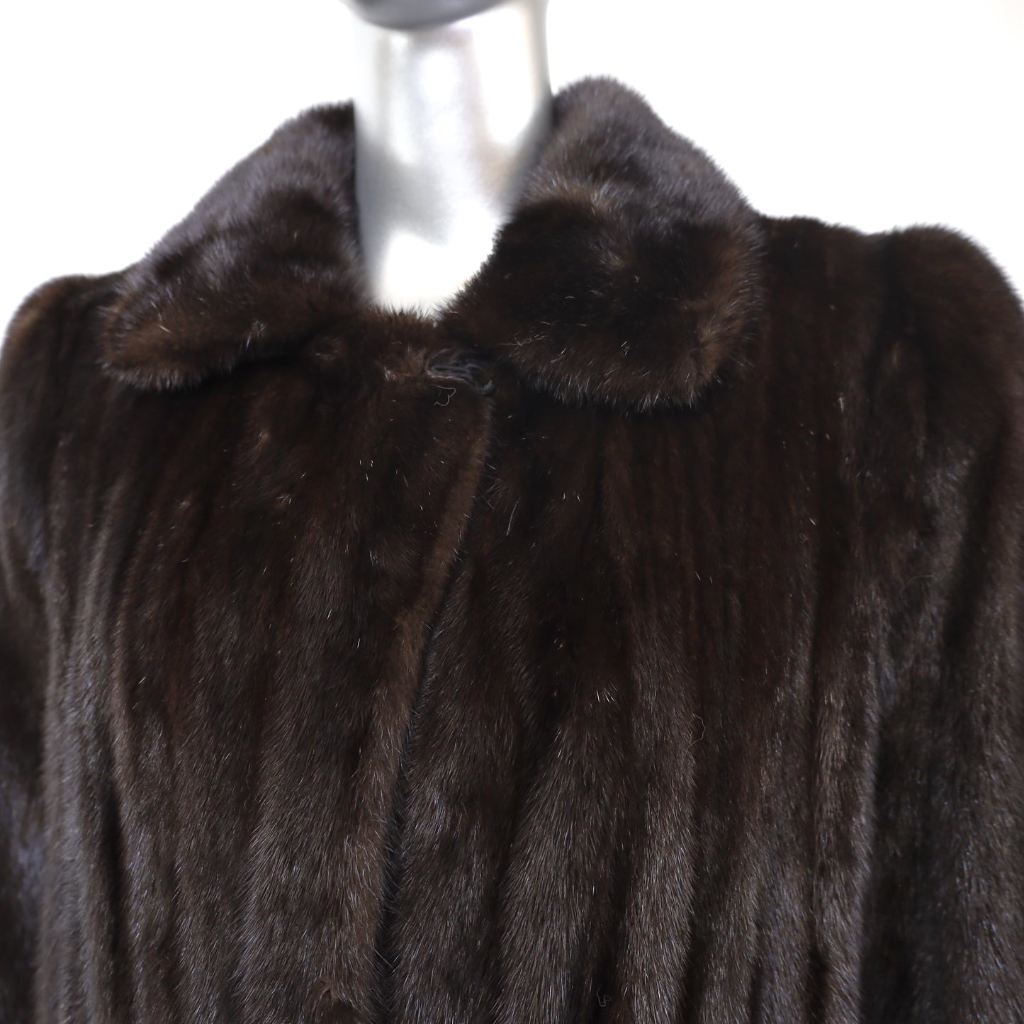 Black Mink Coat- Size M