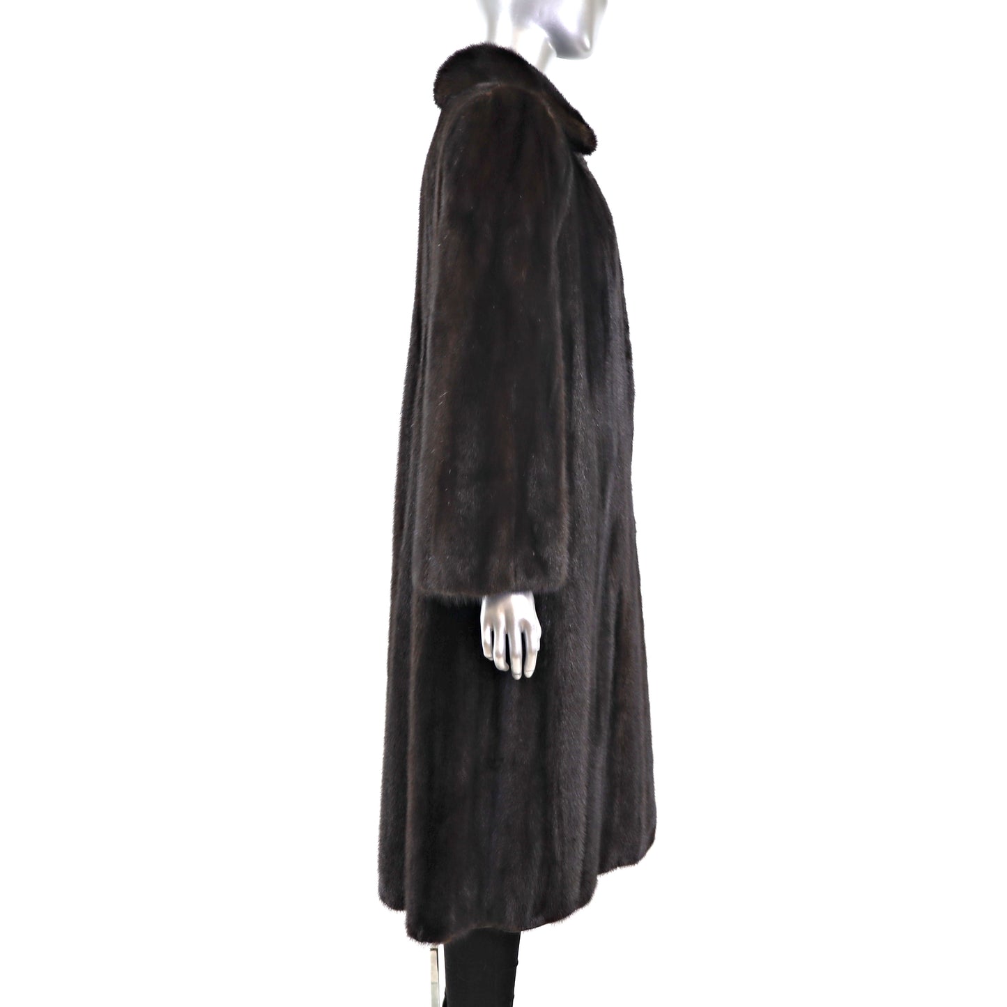 Black Mink Coat- Size M
