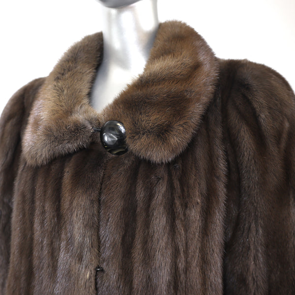 Mahogany Mink Coat- Size M