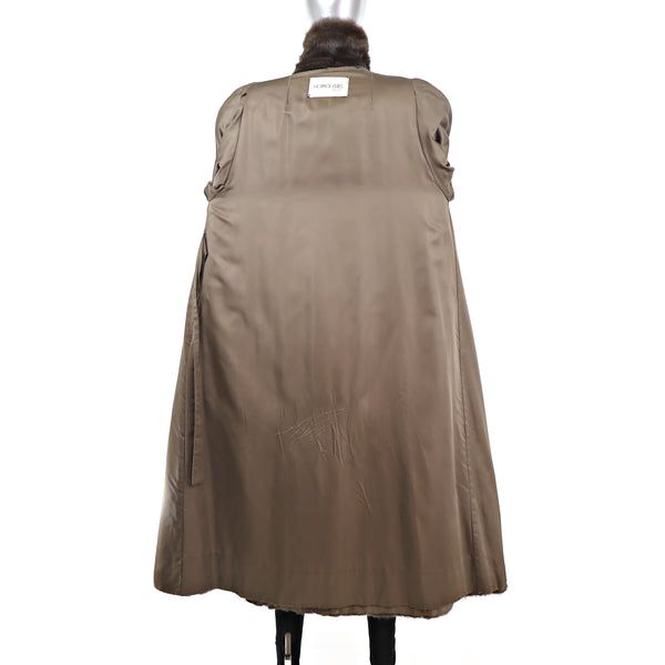 Mahogany Mink Coat- Size M