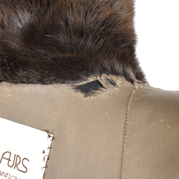 Mahogany Mink Coat- Size M