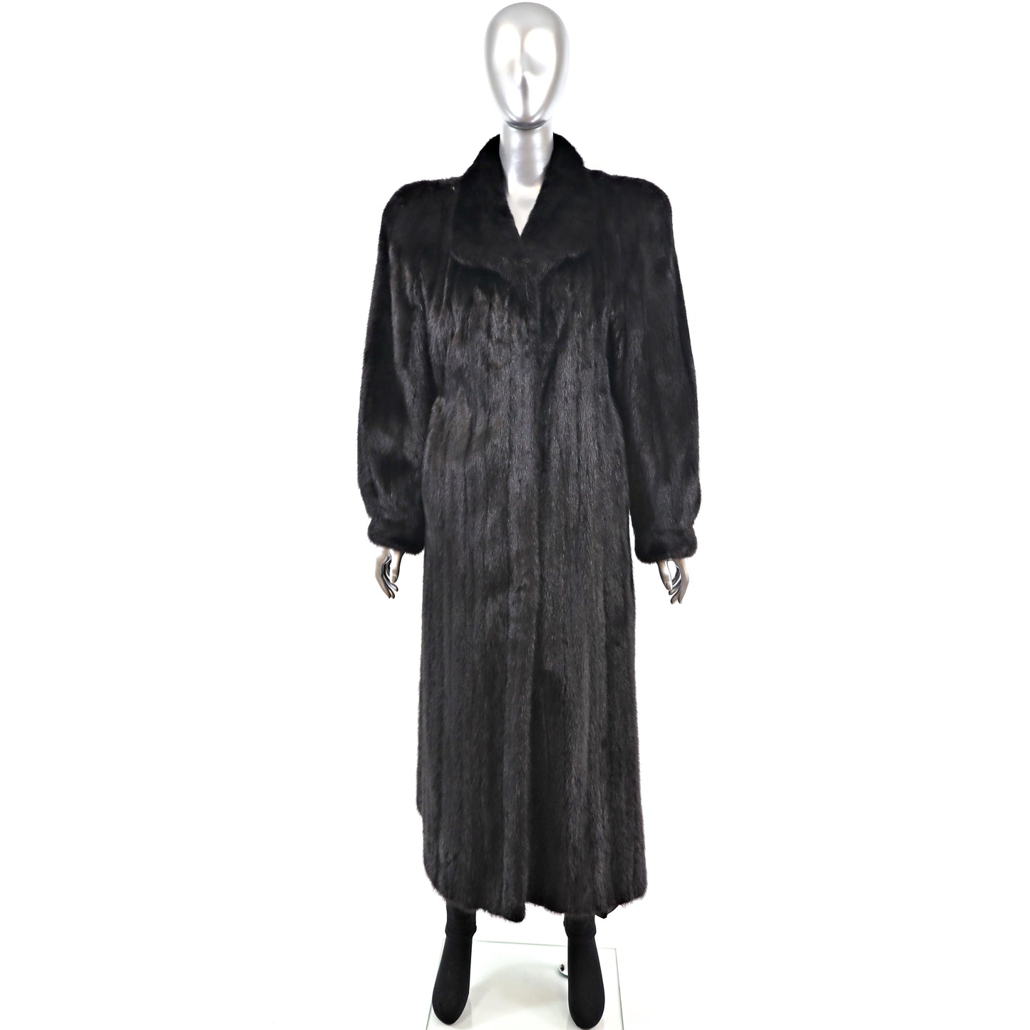 Black Mink Coat- Size M