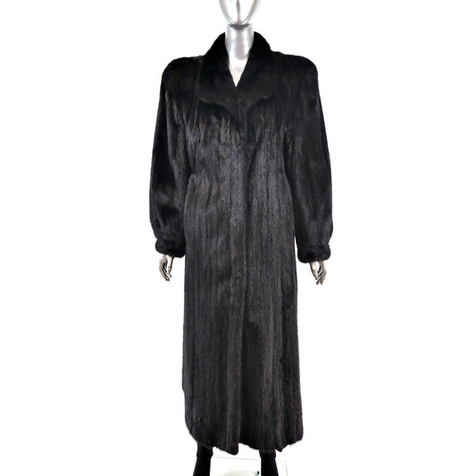 Black Mink Coat- Size M