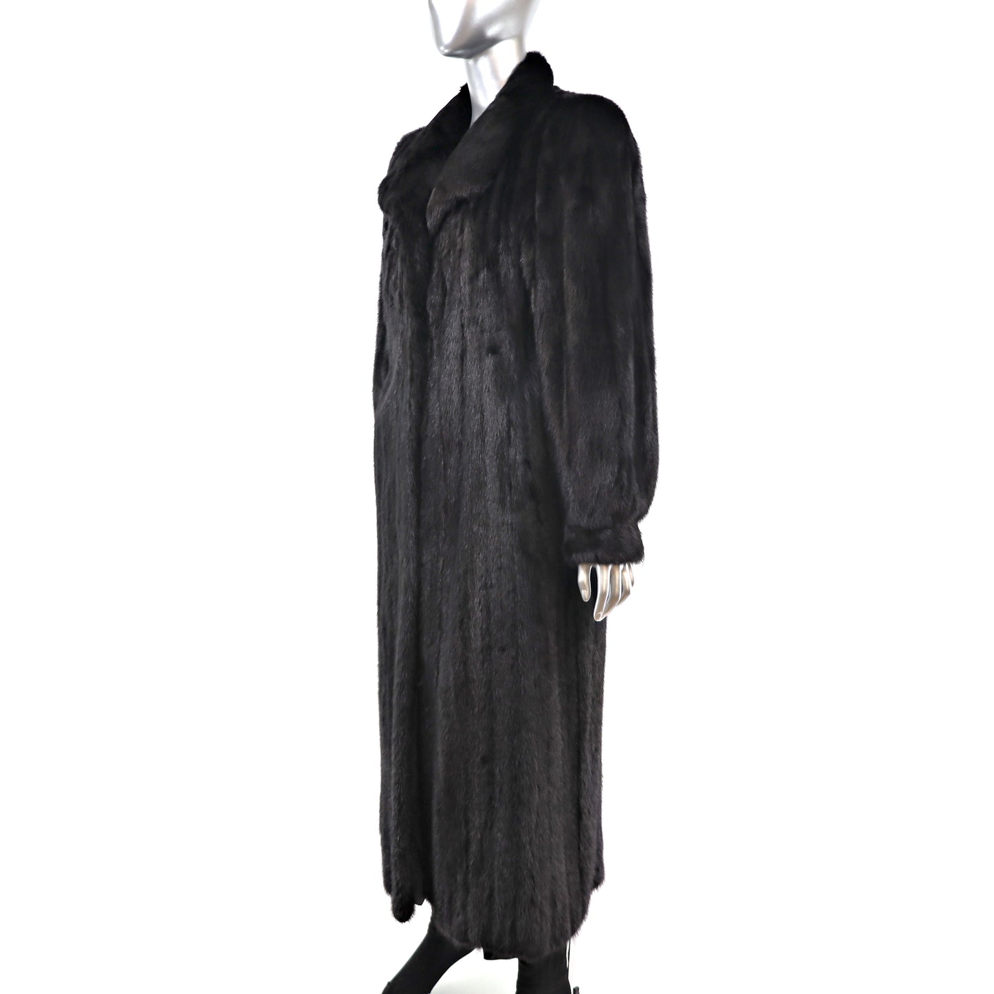 Black Mink Coat- Size M