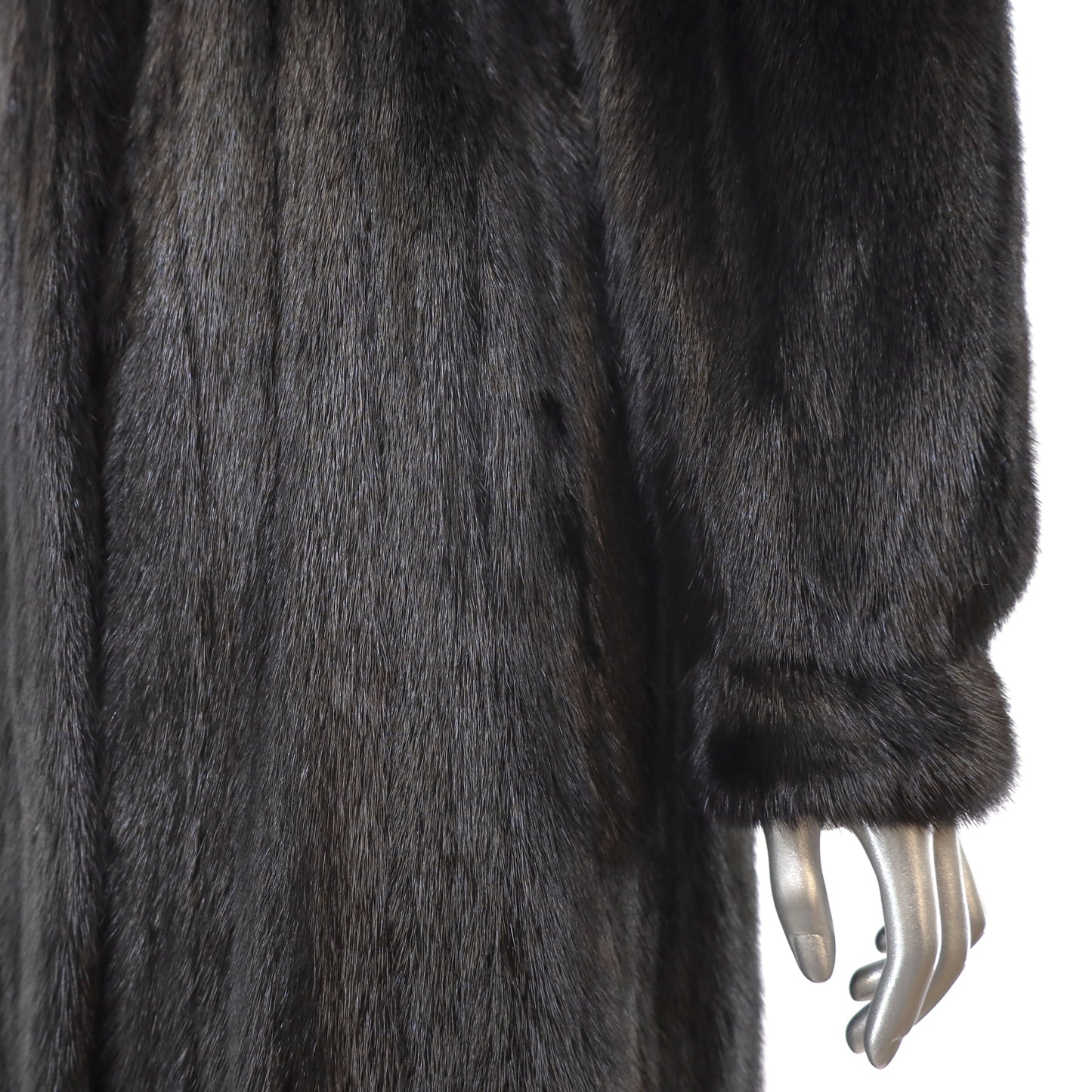 Black Mink Coat- Size M