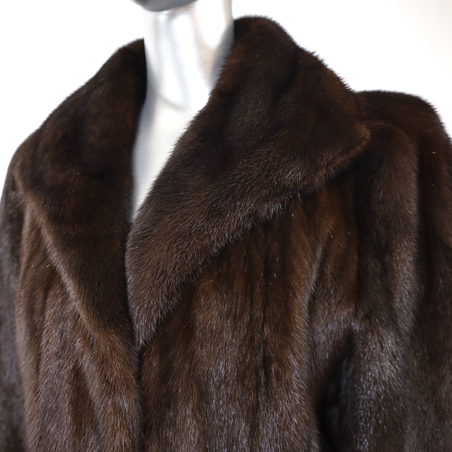 Mahogany Mink Coat- Size L