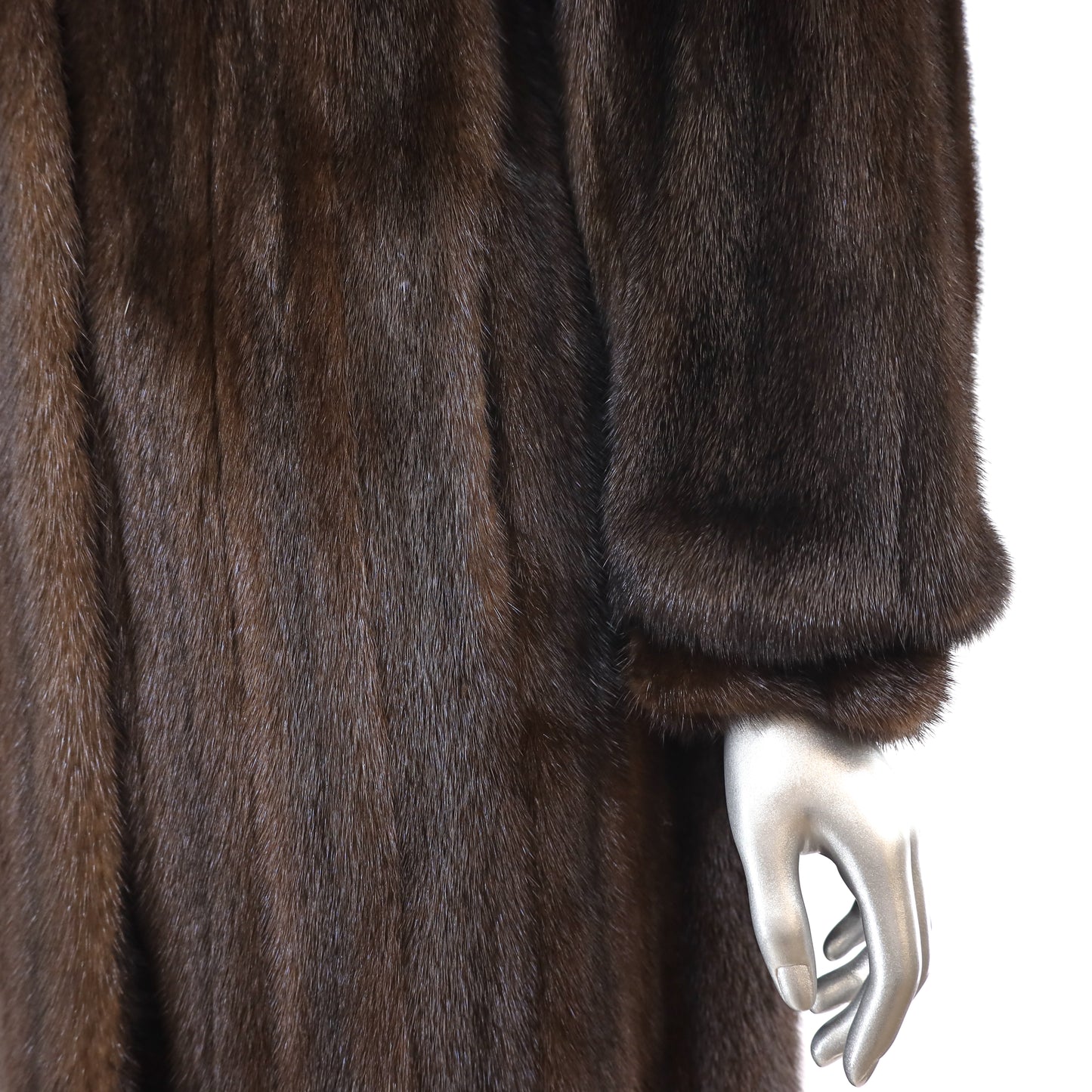 Mahogany Mink Coat- Size L