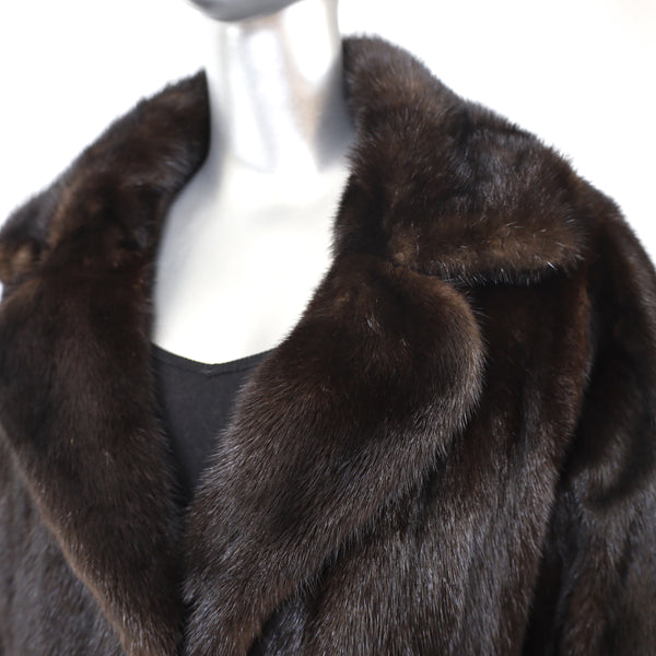 Mahogany Mink Coat- Size S