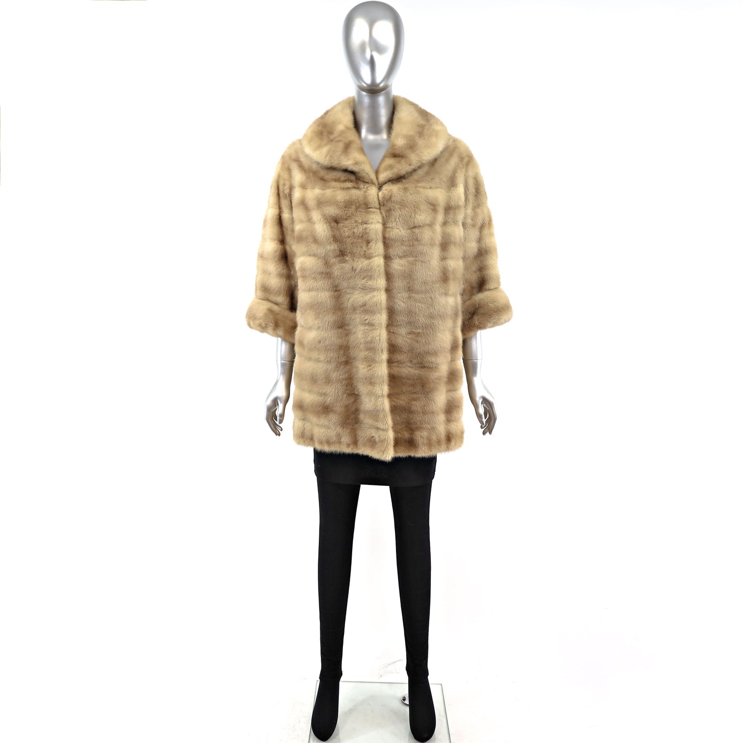 Autumn Haze Mink Horizontal Coat- Size M