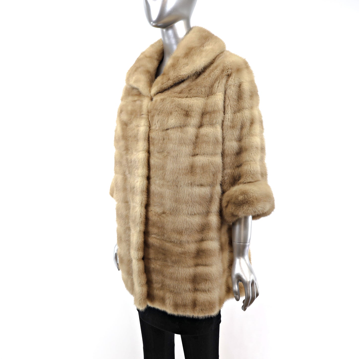 Autumn Haze Mink Horizontal Coat- Size M