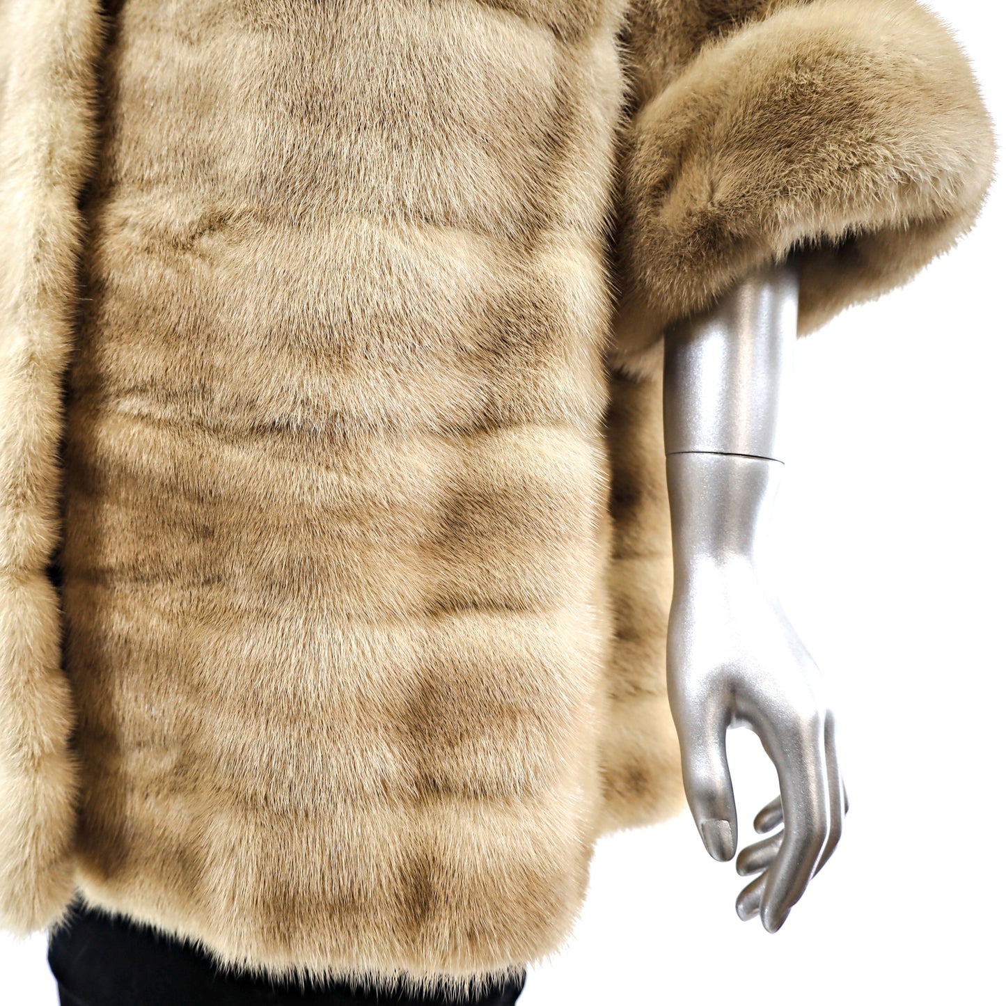 Autumn Haze Mink Horizontal Coat- Size M