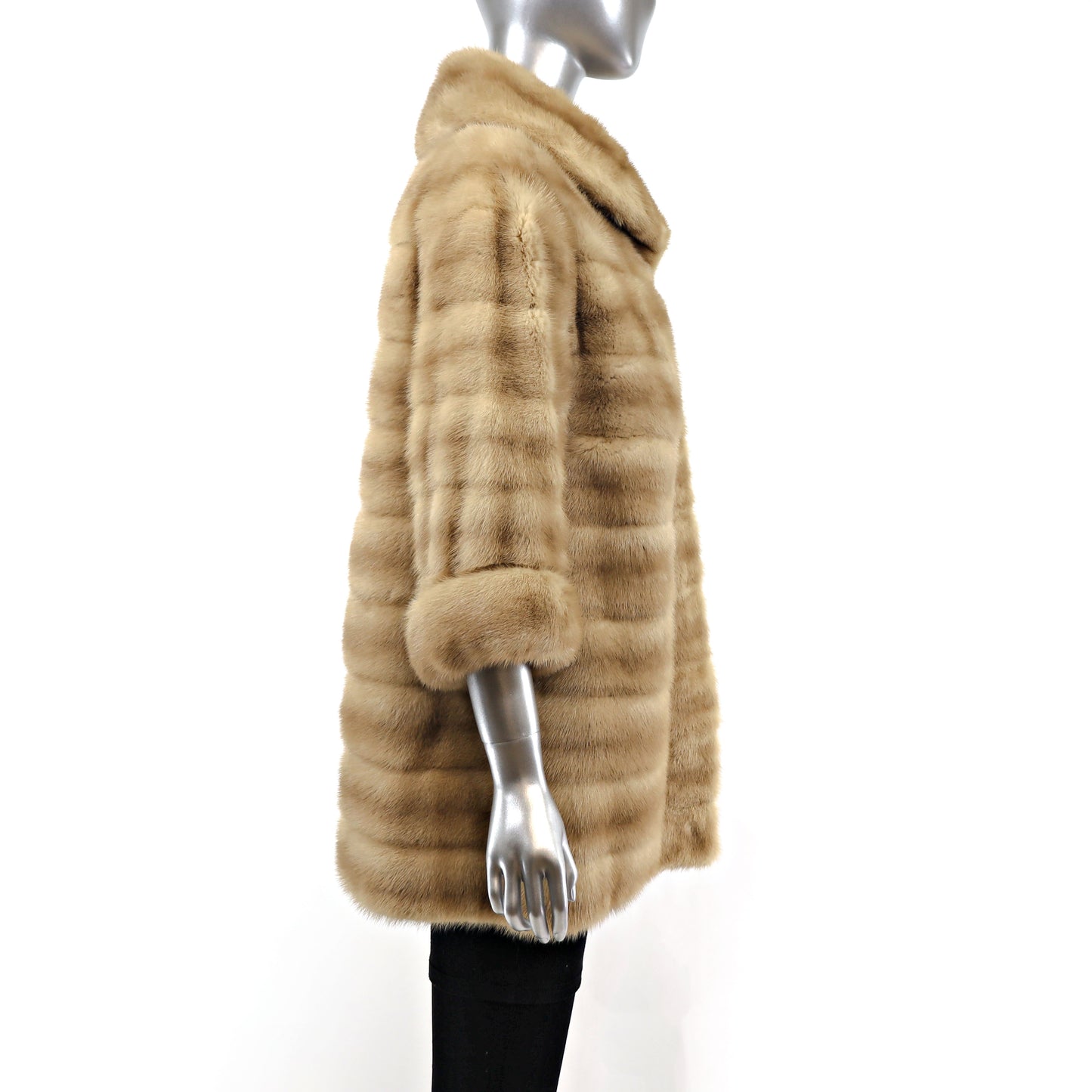 Autumn Haze Mink Horizontal Coat- Size M