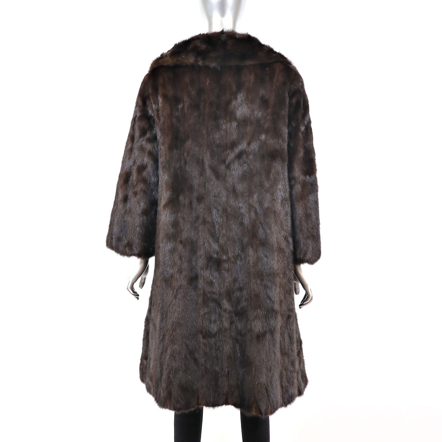 Dark Mahogany Mink Coat- Size M