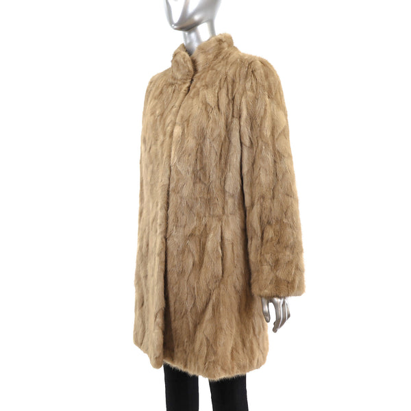Section Pastel Mink Coat- Size S