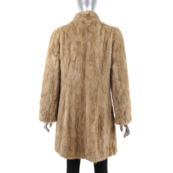 Section Pastel Mink Coat- Size S