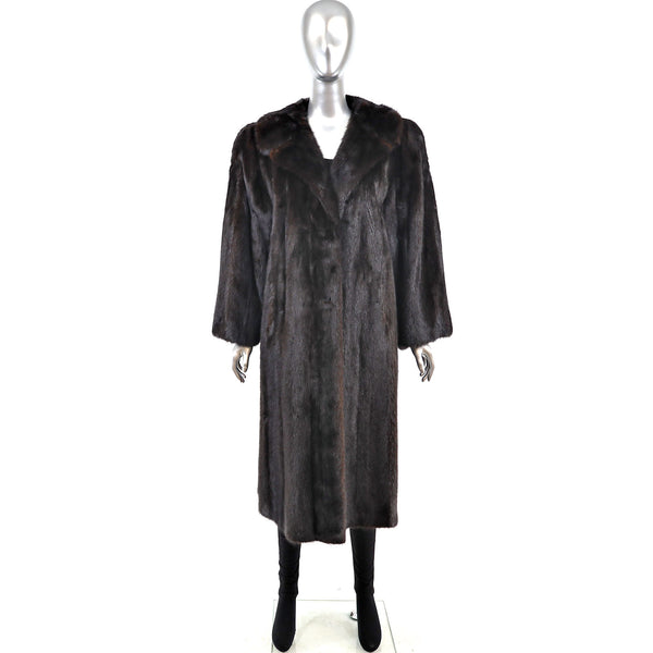 Mahogany Mink Coat- Size XL