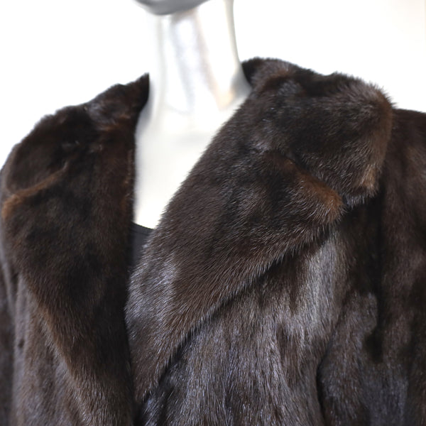 Mahogany Mink Coat- Size XL