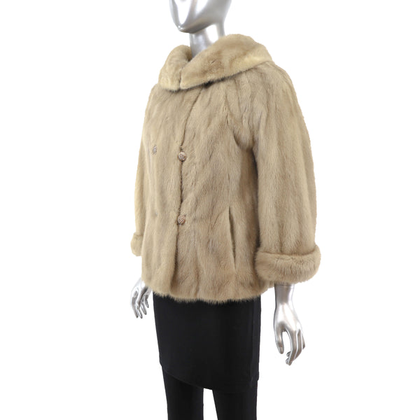 Tourmaline Mink Jacket- Size S-M