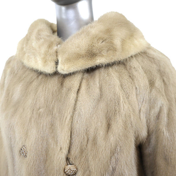 Tourmaline Mink Jacket- Size S-M