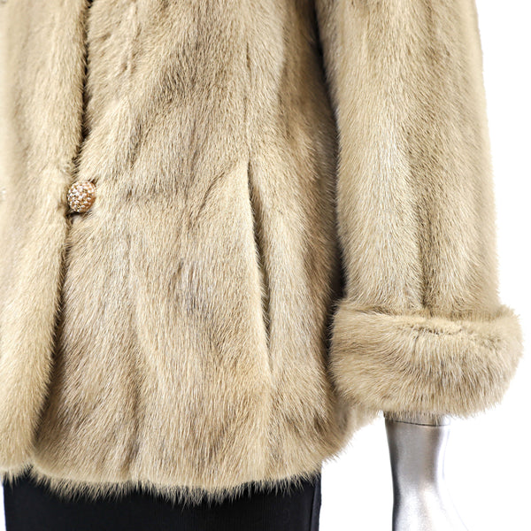 Tourmaline Mink Jacket- Size S-M