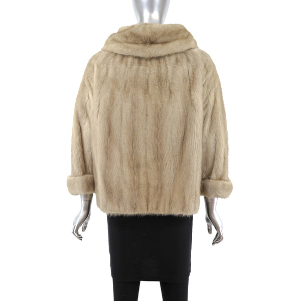 Tourmaline Mink Jacket- Size S-M