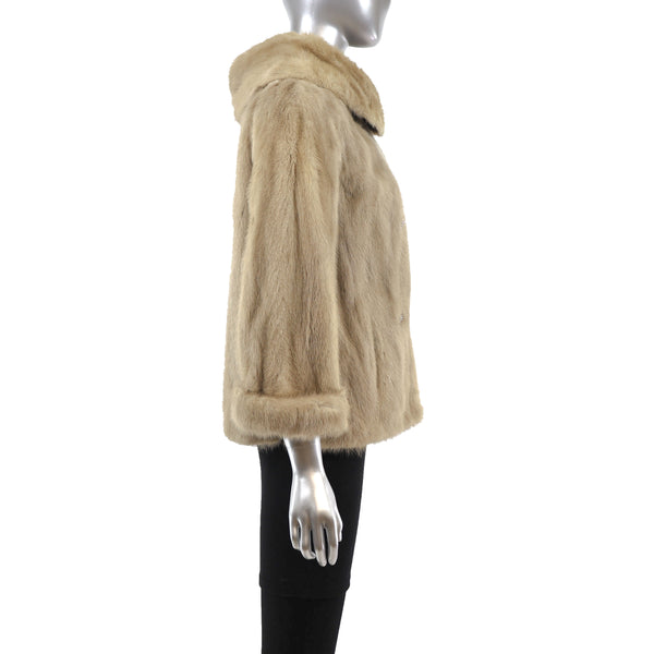 Tourmaline Mink Jacket- Size S-M