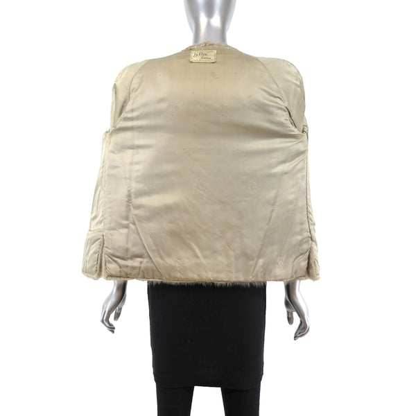 Tourmaline Mink Jacket- Size S-M