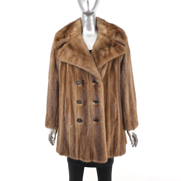 Maximilian Lunaraine Mink 3/4 Coat- Size M